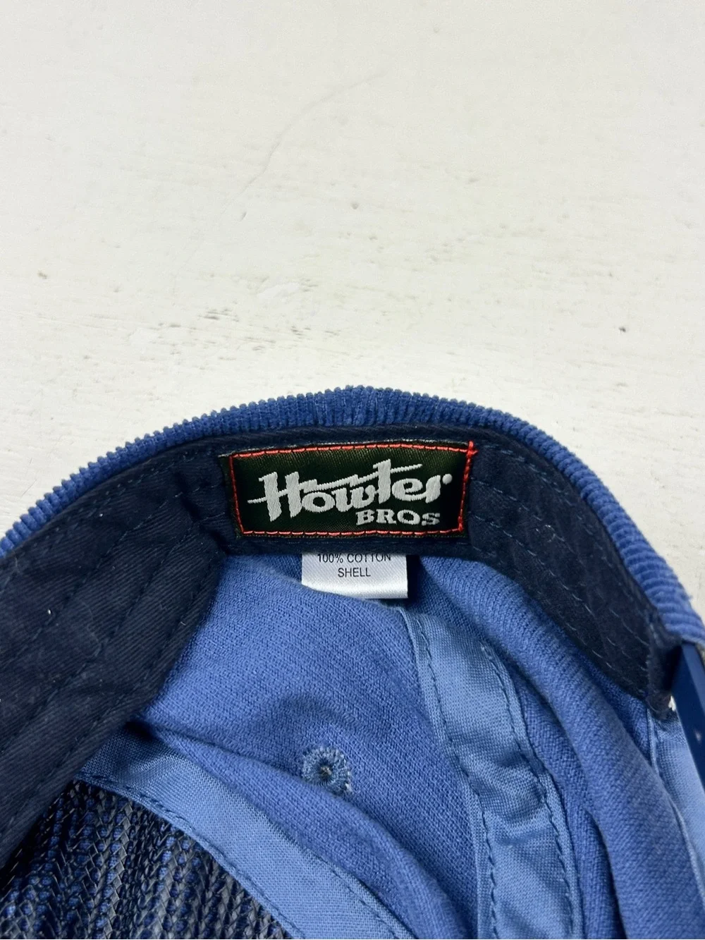 Howler Bros Hat Cap Snapback Blue Corduroy Embroidered Outdoors Austin
